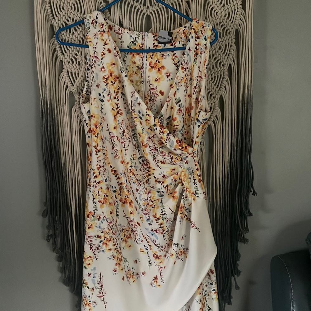 Off white floral dress